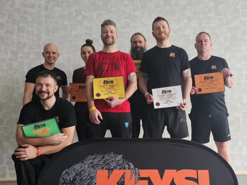 Teilnehmer der Keysi-Prüfung am 28.02.2026 in Augsburg