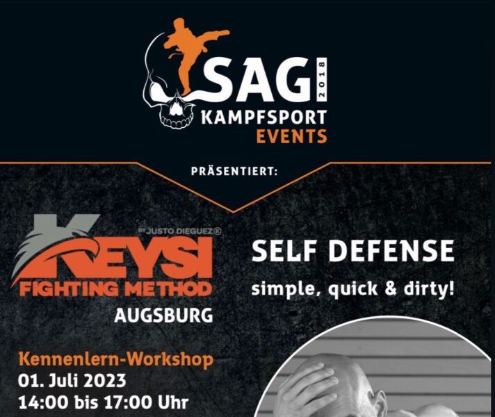 Flyer für Keysi-Event am 01.07.2023