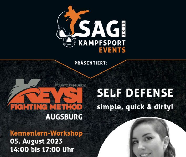 Flyer für Keysi-Event am 05.08.2023