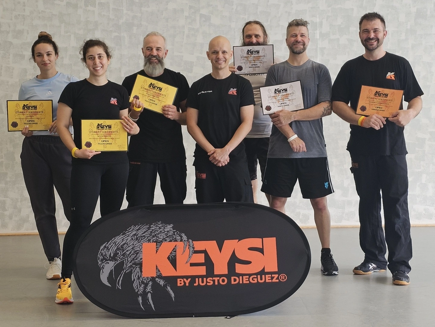 Neue Keysi-Graduierungen vom 27.07.2025